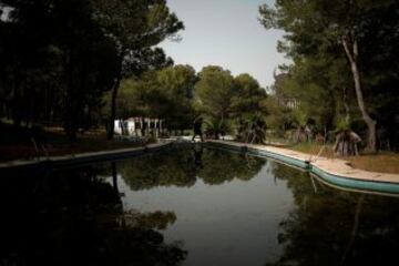 Varios jugadores durante un partido de airsoft en Coin, cerca de Málaga.