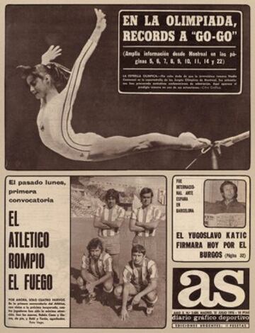 The Montreal Olympics made the headlines on this July day in 1976.