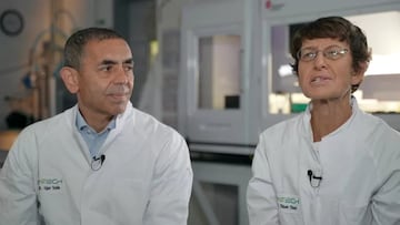 Uğur Şahin y Özlem Türeci, los científicos creadores de la vacuna Pfizer/BionTech.
