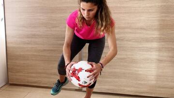 Noelia Ramos en su casa.