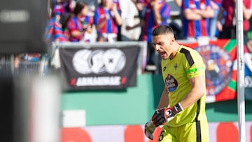 Ander Cantero, portero del Racing de Ferrol.