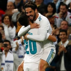Marcelo y Asensio maquillan un partido gris del Madrid
