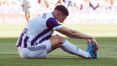 16/04/22 PARTIDO SEGUNDA DIVISION VALLADOLID - ALMERIA LESION JAVI SANCHEZ