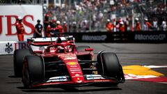 Formula One F1 - Monaco Grand Prix - Circuit de Monaco, Monaco - May 25, 2024 Ferrari's Charles Leclerc during practice REUTERS/Benoit Tessier