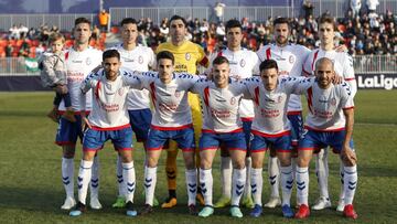 Once inicial del Rayo Majadahonda en el Cerro del Espino. 