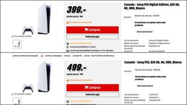 PS5 y PS5 Digital Edition: dónde reservar PlayStation 5; Amazon, GAME, Media Markt, Fnac...