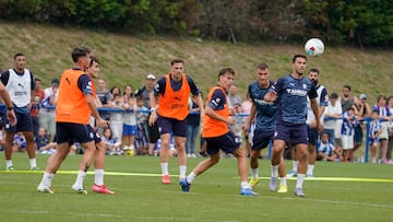 Entrenamiento con público en Ibaia.
