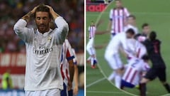De la agresión de Cristiano a Godín a la que casi lía Ramos en el 93': el único derbi-Supercopa