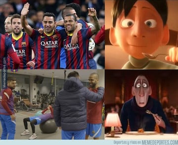 Los memes más divertidos de la vuelta de Dani Alves, Xavi... al Barça