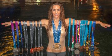 Ona Carbonell, con sus 23 medallas en Mundiales. 