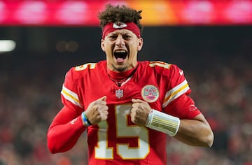  Patrick Mahomes durante un partido frente a Los Angeles Chargers.