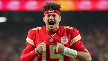 Dec 8, 2024; Kansas City, Missouri, USA; Kansas City Chiefs quarterback Patrick Mahomes (15) gets ready prior to a game against the Los Angeles Chargers at GEHA Field at Arrowhead Stadium. Mandatory Credit: Jay Biggerstaff-Imagn Images TPX IMAGES OF THE DAY