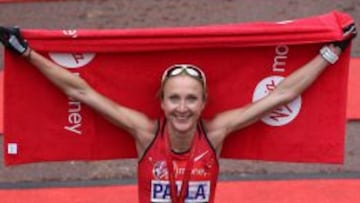 La brit&aacute;nica Paula Radcliffe, plusmarquista mundial en marat&oacute;n. 
 
 
 