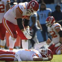 Chiefs QB Mahomes ‘fine now’ after brutal sack vs. the Titans