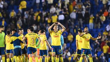 Ramon Juarez of America during the Quarter-Final second leg match between Pachuca and America as part of the Liga BBVA MX, Torneo Clausura 2025 at Ciudad de los Deportes Stadium on May 10, 2025 in Mexico City, Mexico.