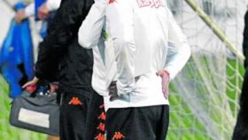 Miguel, en la sesión de ayer.