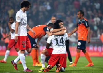 El PSG se proclamó campeón de la Ligue 1 tras gana 1-2 al Montpellier.