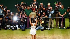 La celebración de Muguruza: cena española y poco sueño