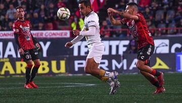 Adrian Aldrete of Pumas during the game Tijuana vs Pumas UNAM, corresponding to Round 04 of the Torneo Clausura 2023 of the Liga BBVA MX, at Caliente Stadium, on January 27, 2023.
<br><br>
Adrian Aldrete de Pumas durante el partido Tijuana vs Pumas UNAM, Correspondiente a la Jornada 04 del Torneo Clausura 2023 de la Liga BBVA MX, en el Estadio Caliente, el 27 de Enero de 2023.