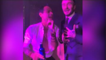 David Beckham canta ‘I need your love’ junto a Marc Anthony