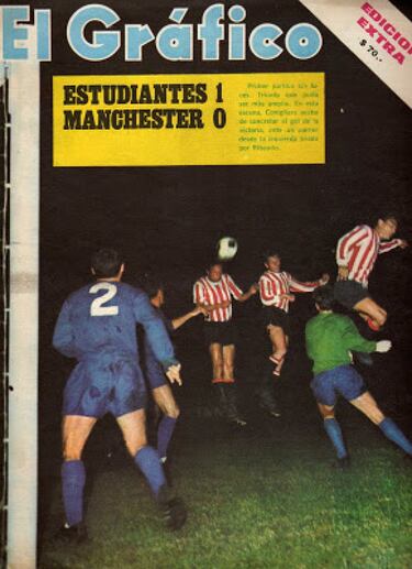 Portada de 1968. Edición especial por la final de la Intercontinental que jugó Estudiantes de La Plata contra el Manchester United