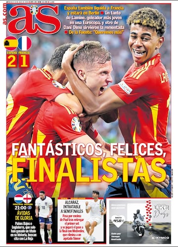 Las portadas de AS de julio