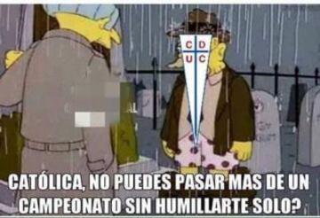 Estos son las imágenes que se burlan de la derrota de la UC.