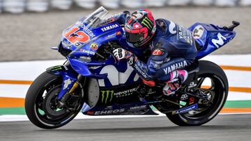 Maverick Vi&ntilde;ales en los test de Valencia.