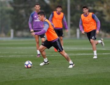 Real Madrid entrena pensando en el Athletic Bilbao, por la Liga de España.