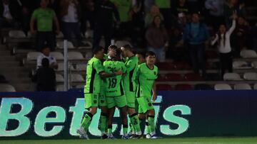 Diego Chavez celebrates his goal 1-0 of Juarez during the game FC Juarez vs Atletico San Luis, corresponding to Round 11 of the Torneo Apertura 2023 of the Liga BBVA MX, at Olimpico Benito Juarez Stadium, on October 25, 2023.
<br><br>
Diego Chavez celebra su gol 1-0 de Juarez durante el partido FC Juarez vs Atletico San Luis, correspondiente a la Jornada 11 del Torneo Apertura 2023 de la Liga BBVA MX, en el Estadio Olimpico Benito Juarez, el 25 de Octubre de 2023.