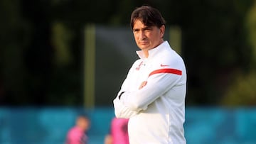 Zlatko Dalic, seleccionador de Croacia, durante un entrenamiento.