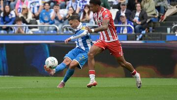 Yeremay, en el momento de marcar el 1-1.