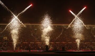 West Ham celebrations after the last game at the Boleyn Ground