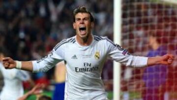 Gareth Bale celebró así su gol al Atlético en la final de la Champions.