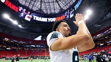 Bryce Young had a career-high five touchdowns as the the Panthers chalked their biggest win of the season to deny Atlanta a place in the playoffs.