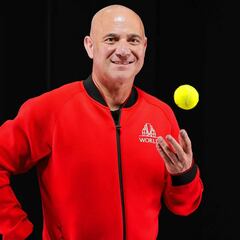 Agassi, Team World captain in the 2025 Laver Cup