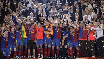 El Barcelona se proclamó campeón de la Champions League de 2009.