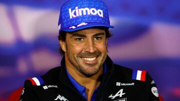 Formula One F1 - British Grand Prix - Silverstone Circuit, Silverstone, Britain - June 30, 2022 Alpine's Fernando Alonso during the press conference ahead of the Grand Prix REUTERS/Andrew Boyers