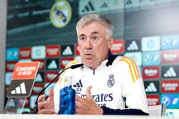 Ancelotti, en rueda de prensa.