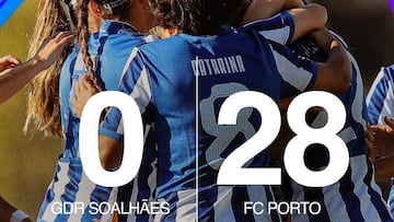¡El Oporto femenino golea 0-28!