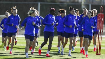 Jugadoras del Bar&ccedil;a Femenino. 