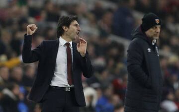 Middlesbrough manager Aitor Karanka and West Ham United manager Slaven Bilic