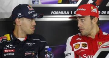 Fernando Alonso siempre ha sido uno de los principales rivales de Vettel.  