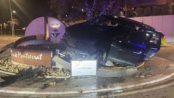 Conducían a 151 km/h, se fugaron y chocaron con una rotonda: lo peor fue quién era el conductor y sus acompañantes