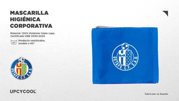 El Getafe encarga 1.000 mascarillas personalizadas