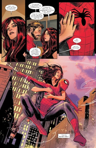 Mary Jane decide el nombre de héroe de un Peter Parker casado y con dos hijos en Ultimate Spider-Man