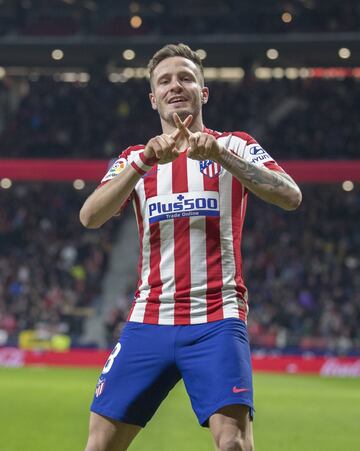 2-0. Saúl Ñíguez  celebró el segundo gol.