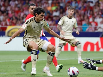 Vallejo en siu único partido como titulat ante el Atlético.