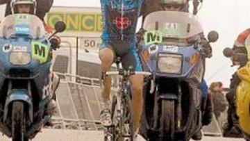 <b>FELIZ. </b>La de ayer en Coll de Pal es la primera victoria de Alberto Contador en una ronda española.