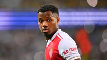 Ansu Fati, con el Mónaco.